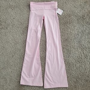 Victoria's Secret Light Pink Flared Leggings